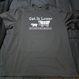 Get In Loser Oregon Trail Graphic Tee - Black
